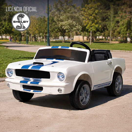 Auto a Bateria Shelby Gt350 Blanco 12v 2Motores