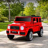 Auto a Batería Jeep G63 Con Licencia Mercedes 12V Rojo