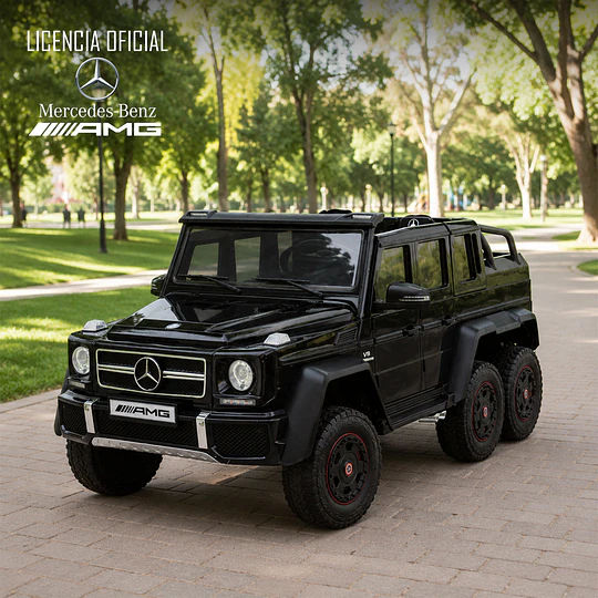 Mercedes G63 6X6 6 Motores con Licencia 12V Negro