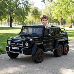Mercedes G63 6X6 6 Motores con Licencia 12V Negro
