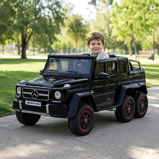 Mercedes G63 6X6 6 Motores con Licencia 12V Negro