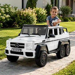Auto Bateria G63 Licencia  Mercedes 6x6 Blanco 12v