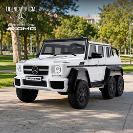 Auto Bateria G63 Licencia  Mercedes 6x6 Blanco 12v