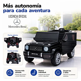 Retiro Express - Auto a Batería Jeep G63 Con Licencia Mercedes 12V Negro