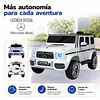Retiro Express - Auto a Batería Jeep G63 Con Licencia Mercedes 12V Blanco