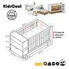 Cuna Evolutiva 6 en 1 Multi Etapas Maxx Kidscool – Blanco Eco-Wood
