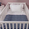 Cobertor de Cuna Kidscool Lino Jeans | Cubrecama Infantil Algodón