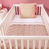 Cobertor de Cuna Kidscool Lino Rosado | Cubrecama Infantil Algodón