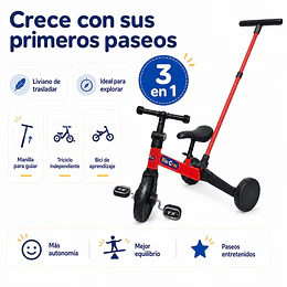 Triciclo con Manilla Astro Rojo