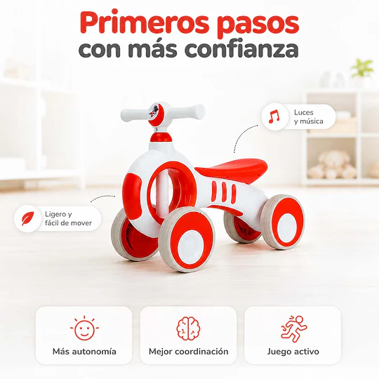 Correpasillo Mini Bike Rojo Kidscool