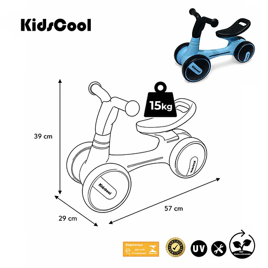 Triciclo Mini Bike Azul