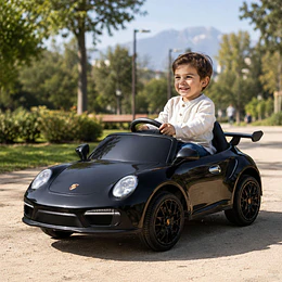 Auto a Bateria Porsche 911 Ruf Ctr3 Negro 12v 2Motores