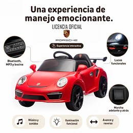 Auto a Bateria Porsche 911 Ruf Ctr3 Rojo 12v 2Motores