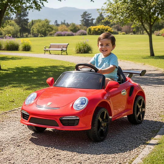 Auto a Bateria Porsche 911 Ruf Ctr3 Rojo 12v 2Motores
