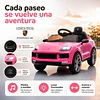 Auto a Bateria Rosado Porsche Cayenne 12v 2Motores