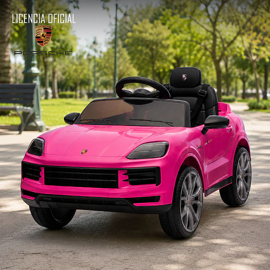 Auto a Bateria Rosado Porsche Cayenne 12v 2Motores