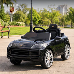 Auto a Bateria Negro Porsche Cayenne 12v 2Motores
