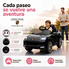 Auto a Bateria Negro Porsche Cayenne 12v 2Motores