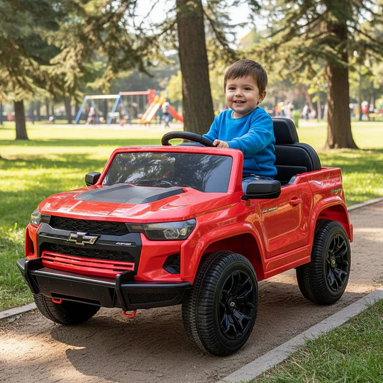 Auto a Bateria Chevrolet Colorado Rojo 12v 2Motores