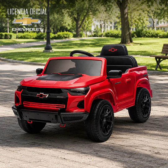 Auto a Bateria Chevrolet Colorado Rojo 12v 2Motores