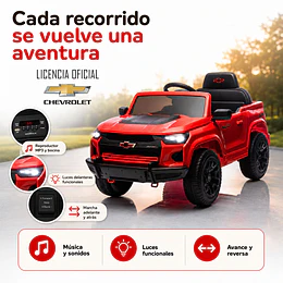 Auto a Bateria Chevrolet Colorado Rojo 12v 2Motores