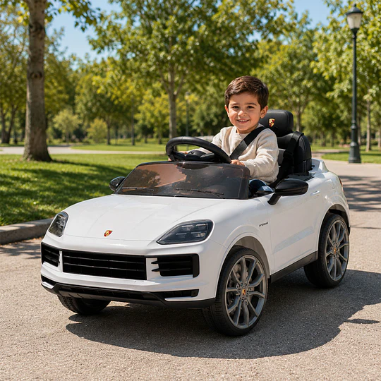 Auto a Bateria Blanco Porsche Cayenne 12v 2Motores