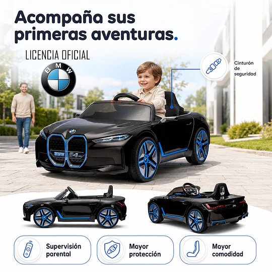 Auto A Bateria Bmw I4 Negro 12v