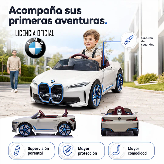 Auto A Bateria Bmw I4 Blanco 12v 