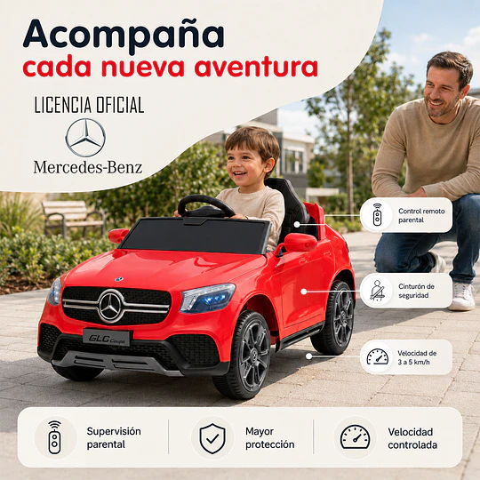Auto a Batería Rojo Mercedes Glc Coupe 12V 