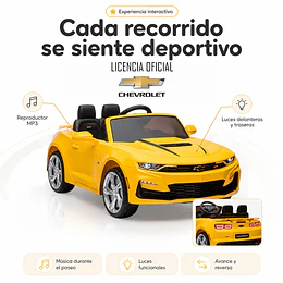 Auto a Batería Amarillo Chevrolet Camaro 2Ss 12V