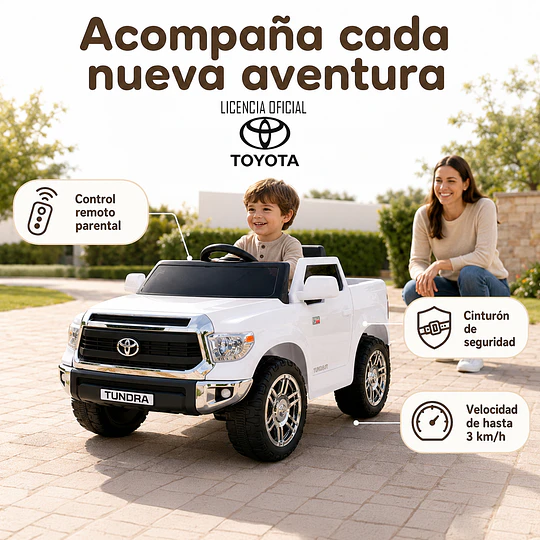 Toyota Tundra con licencia 12V Blanco 