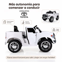 Toyota Tundra con licencia 12V Blanco 