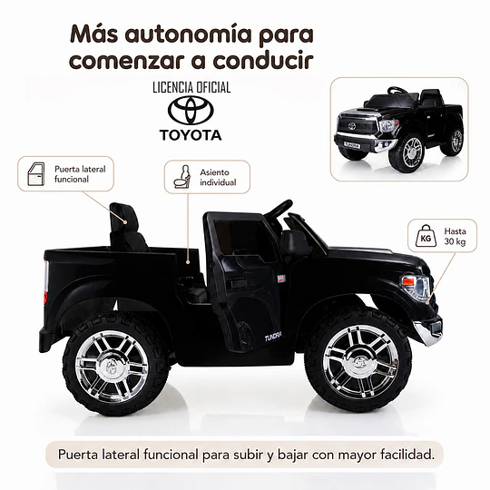 Toyota Tundra con licencia 12V Negra 