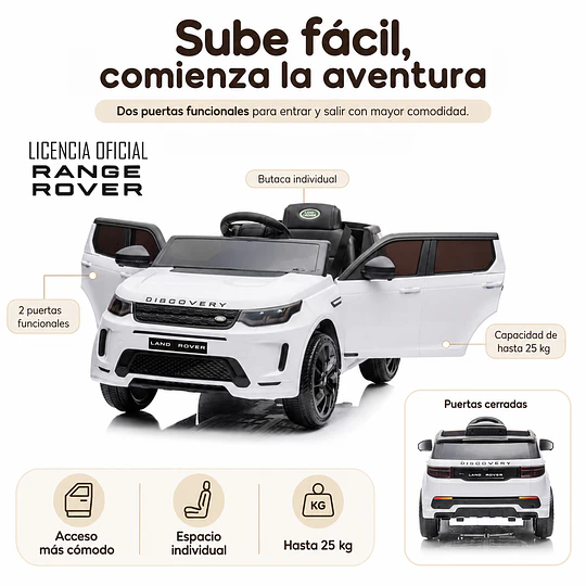Retiro Express - Land Rover Discovery con licencia Blanco