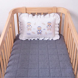 Retiro Express - Cobertor de Cuna Kidscool Lino Jeans | Cubrecama Infantil Algodón