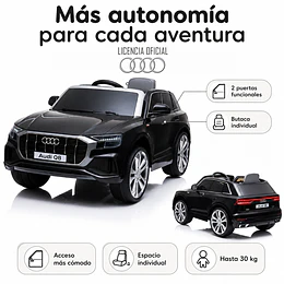 Auto Audi Q8 a Bateria 12V Negro 
