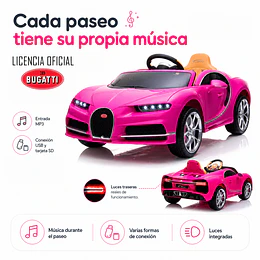 Bugatti a batería Rosado