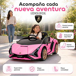 Lamborghini Sian Bateria Rosado