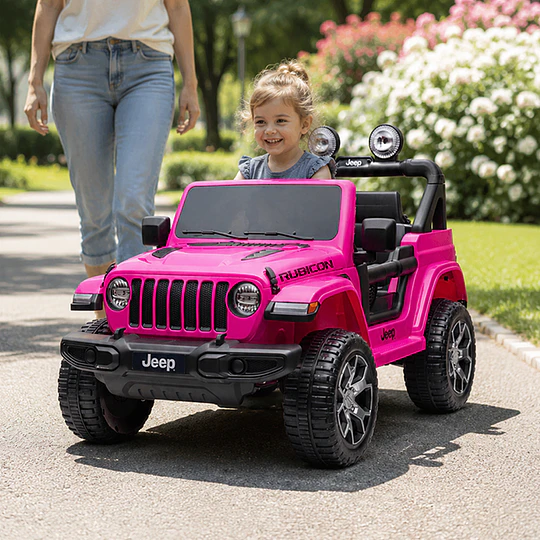 Jeep a Batería Rubicon Rosado 12V 