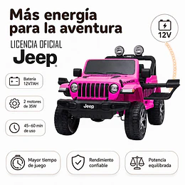 Retiro Express - Jeep a Batería Rubicon Rosado 12V