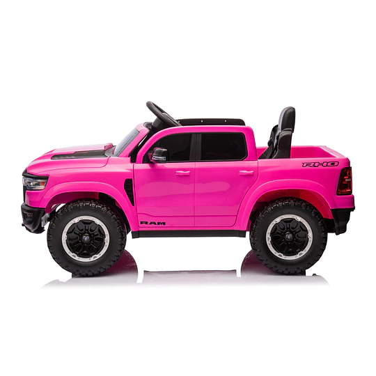 Retiro Express - Auto a Bateria Ram 1500 Rho Super Truck Rosado 12v 2Motores