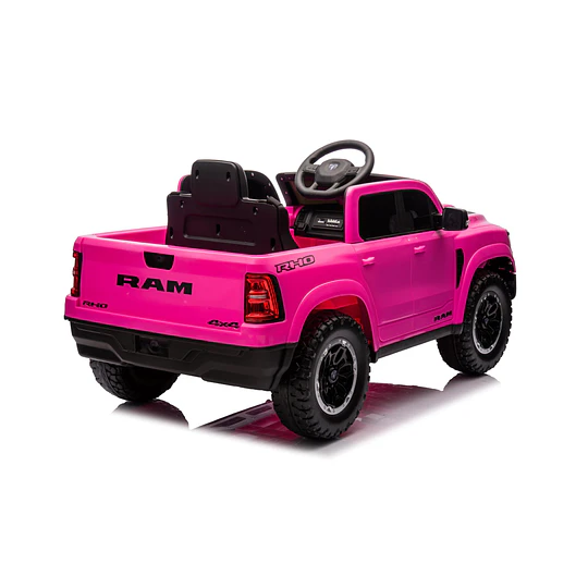 Retiro Express - Auto a Bateria Ram 1500 Rho Super Truck Rosado 12v 2Motores