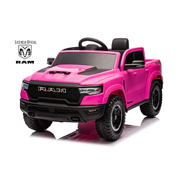 Retiro Express - Auto a Bateria Ram 1500 Rho Super Truck Rosado 12v 2Motores