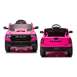Retiro Express - Auto a Bateria Ram 1500 Rho Super Truck Rosado 12v 2Motores