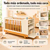 Cuna Evolutiva 6 en 1 Multi Etapas Maxx Kidscool – Beige Eco-Wood