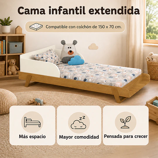 Cuna Evolutiva 6 en 1 Multi Etapas Maxx Kidscool – Beige Eco-Wood