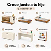 Cuna Evolutiva 6 en 1 Multi Etapas Maxx Kidscool – Beige Eco-Wood