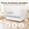 Cuna Evolutiva 2 En 1 Transición Kidscool Zupi Blanco MDF