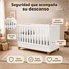 Cuna Evolutiva 2 En 1 Transición Kidscool Zupi Blanco MDF