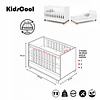 Retiro /Despacho Express -Cuna Evolutiva 2 En 1 Transición Kidscool Zupi Blanco MDF